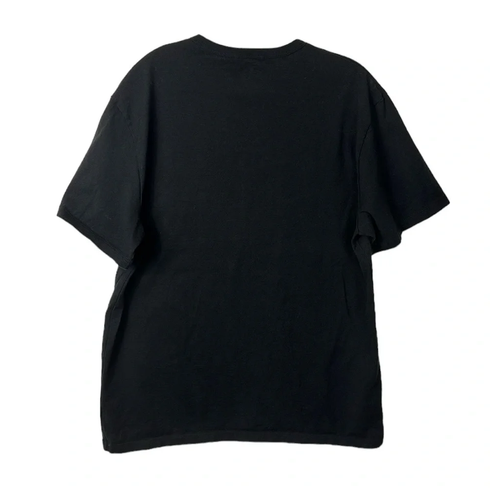 Champion Men's Fitted L Short Sleeve Crew Tee Shirt Black 100%‎ Cotton - Picture 2 of 11